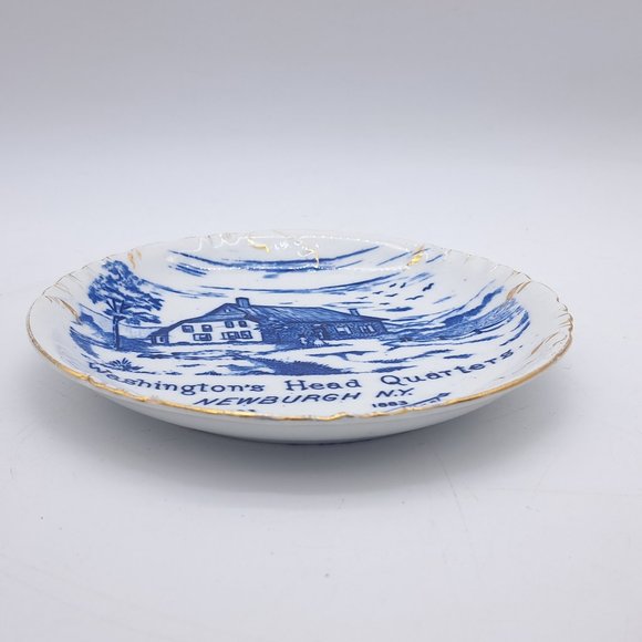 Antique Commemorative Plate -Washington's Headquarters by Mercer Pottery - Picture 9 of 11
